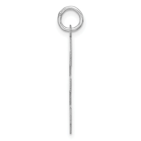 Sterling Silver Number 3 Pendant Charm, Bold Block Style, Minimalist Unisex Jewelry