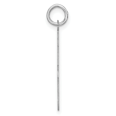 Sterling Silver Number 8 Pendant Charm, Bold Varsity Style, Unisex Sports Jewelry