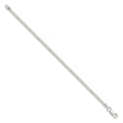 925 White Gold 3.1 mm Franco Chain Bracelet, Polished