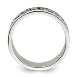 Sterling Silver wedding band ring alternate angle