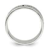 Sterling Silver wedding band ring alternate angle