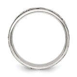 Sterling Silver wedding band ring alternate angle