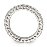 Sterling Silver wedding band ring alternate angle