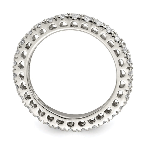 Sterling Silver wedding band ring alternate angle