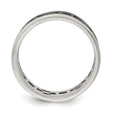 Sterling Silver wedding band ring alternate angle