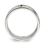 Sterling Silver wedding band ring alternate angle