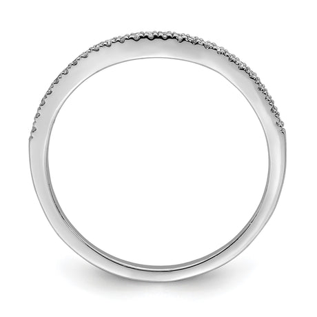 Sterling Silver wedding band ring alternate angle