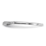 Sterling Silver wedding band ring detail view
