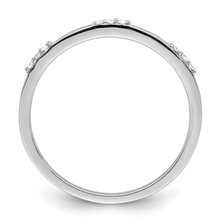 Sterling Silver wedding band ring alternate angle