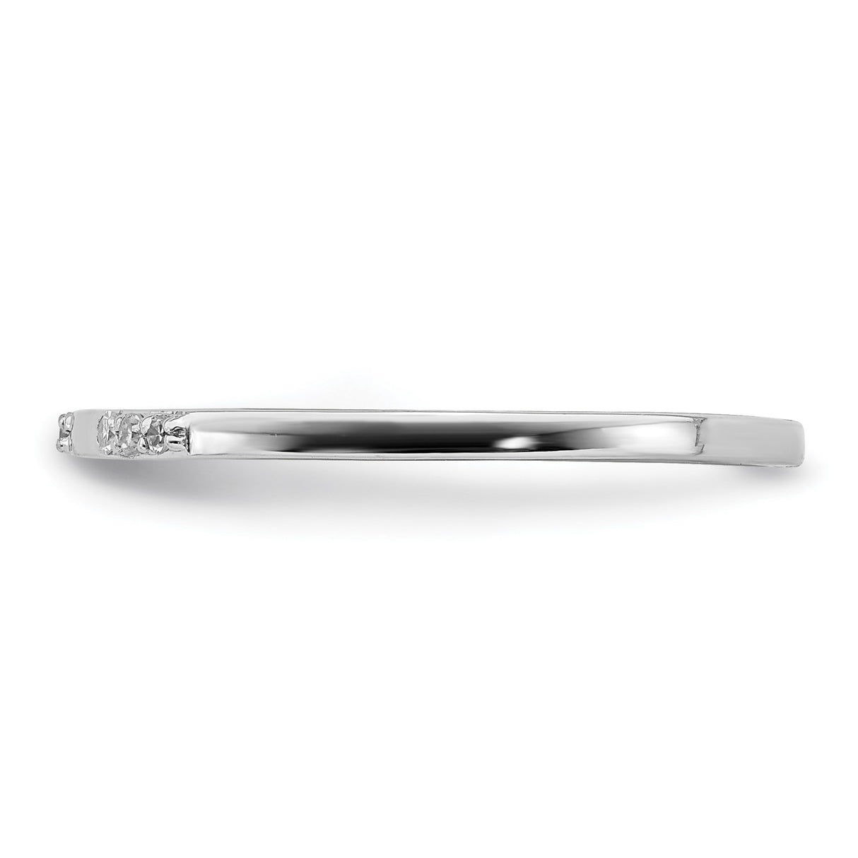 Sterling Silver wedding band ring detail view