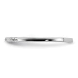 Sterling Silver wedding band ring detail view