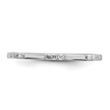 Sterling Silver wedding band ring detail view