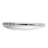 Sterling Silver wedding band ring detail view