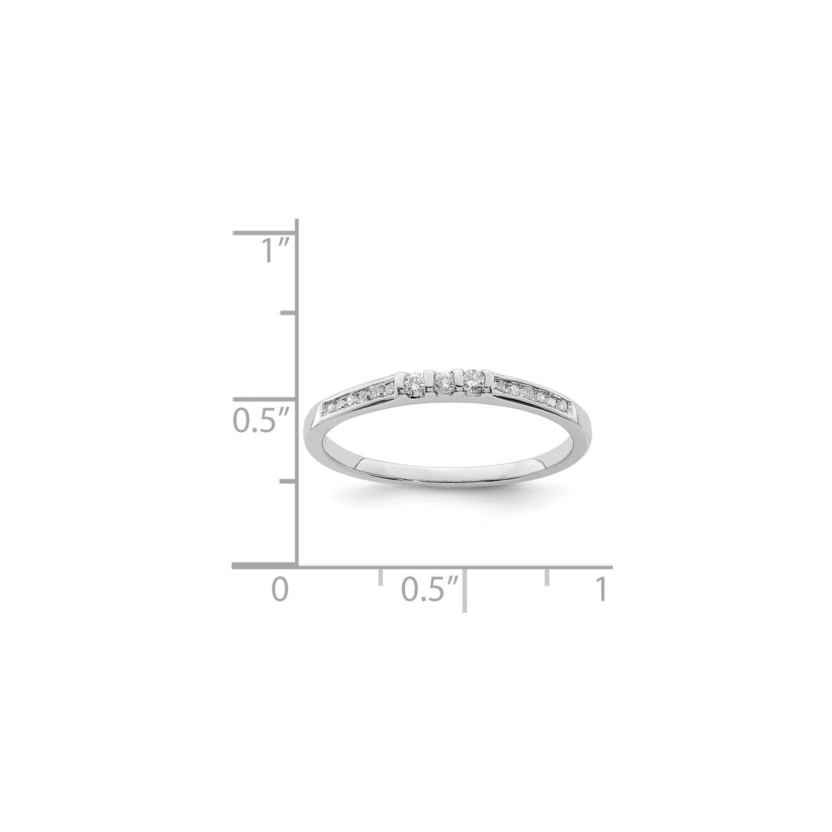Sterling Silver wedding band ring shown for scale