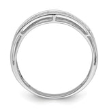 Sterling Silver wedding band ring alternate angle