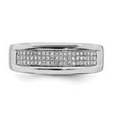 Sterling Silver wedding band ring detail view