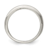 Sterling Silver wedding band ring alternate angle