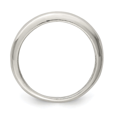 Sterling Silver wedding band ring alternate angle