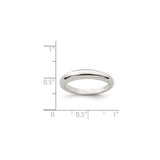Sterling Silver wedding band ring shown for scale