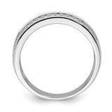Sterling Silver wedding band ring alternate angle