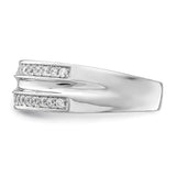 Sterling Silver wedding band ring detail view