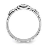 Sterling Silver wedding band ring alternate angle