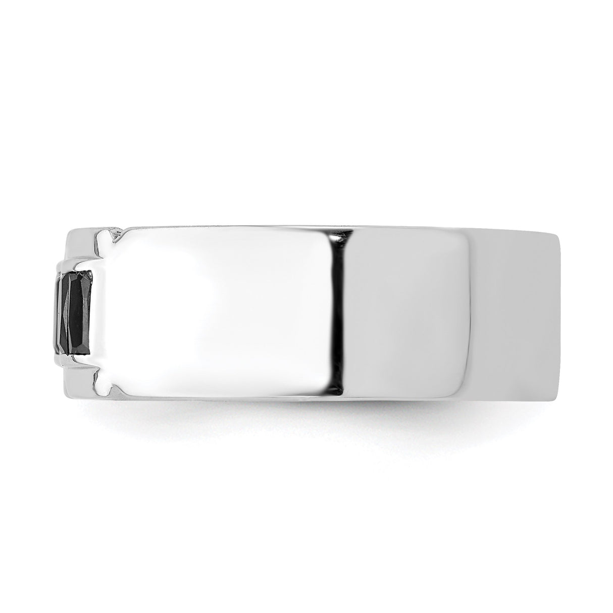 Sterling Silver wedding band ring detail view