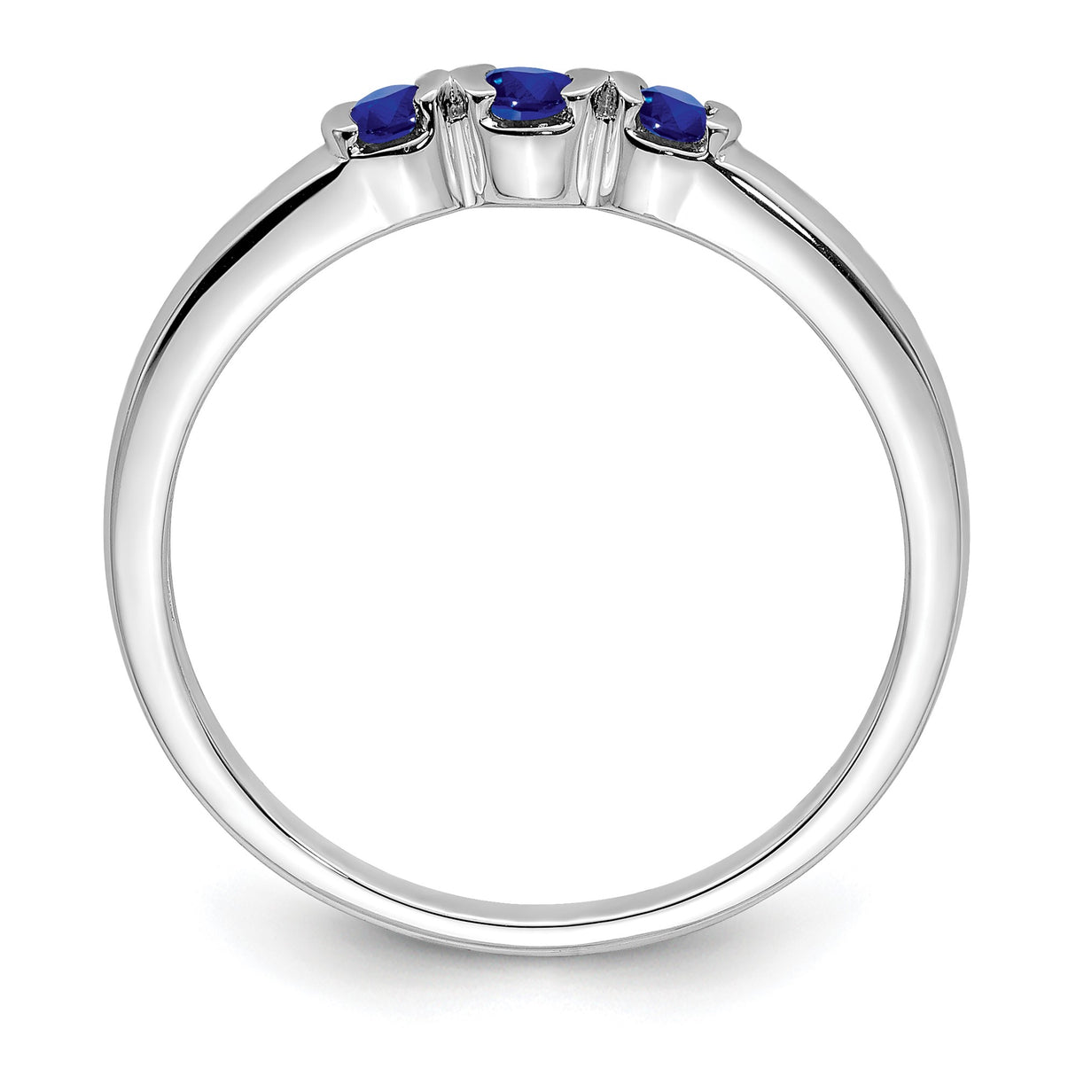 Sterling Silver wedding band ring alternate angle