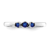 Sterling Silver wedding band ring detail view