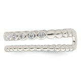 Sterling Silver wedding band ring detail view