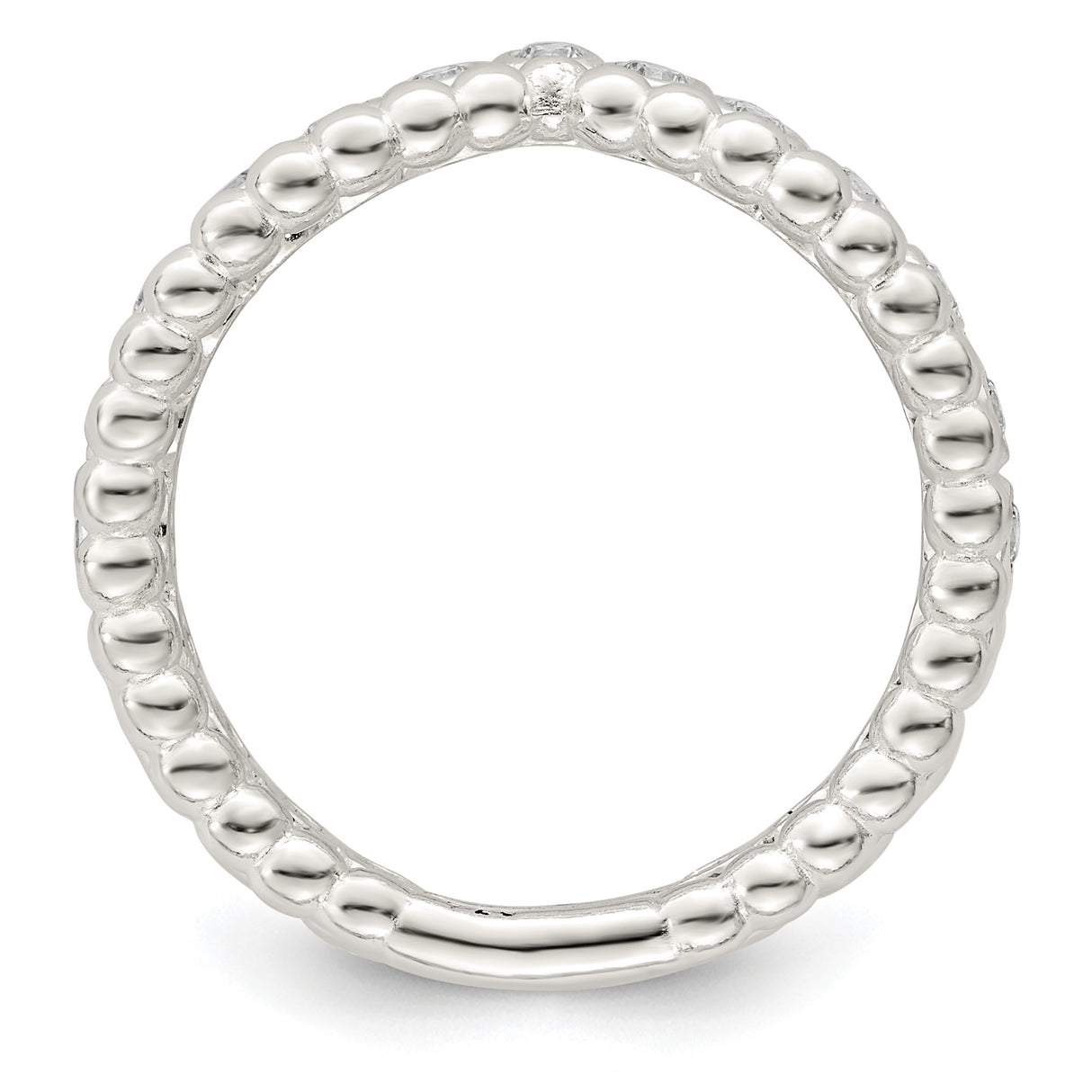 Sterling Silver wedding band ring alternate angle