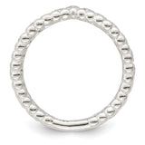 Sterling Silver wedding band ring alternate angle