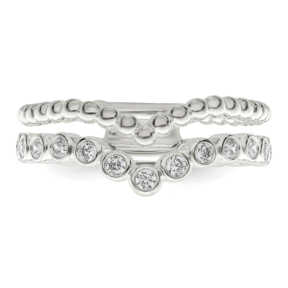 Sterling Silver wedding band ring detail view