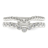 Sterling Silver wedding band ring detail view