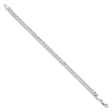 925 White Gold 5.5 mm Polished Chain Bracelet, Solid