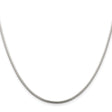 925 White Gold 1.75 mm Polished Chain Necklace