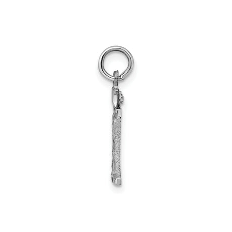 Sterling Silver Pendant, Number 29 High Polish Diamond-Cut Sports Charm, Unisex Jewelry