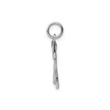 Sterling Silver Number 32 Pendant Charm, Sporty Font, Unisex Athletic Jewelry