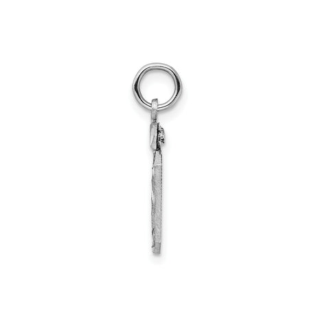 Sterling Silver Number 50 Pendant, Milestone Charm for 50th Birthday or Anniversary