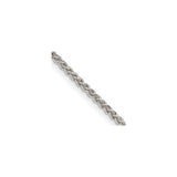 925 White Gold 1.75 mm Polished Chain Necklace, Solid alternate angle