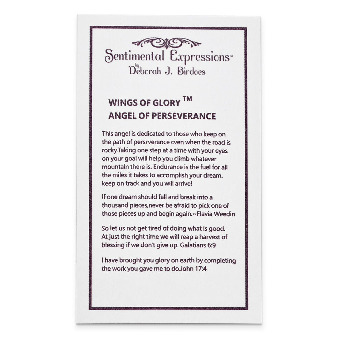 CZ Antiqued Angel of Perseverance 18in Necklace Charm Pendant in Real 925 Sterling Silver