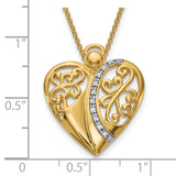 CZ Angel of Love 18in Necklace Charm Pendant in Real 925 Sterling Silver