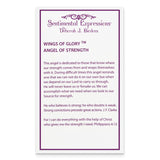 CZ Antiqued Angel of Strength 18in Necklace Charm Pendant in Real 925 Sterling Silver