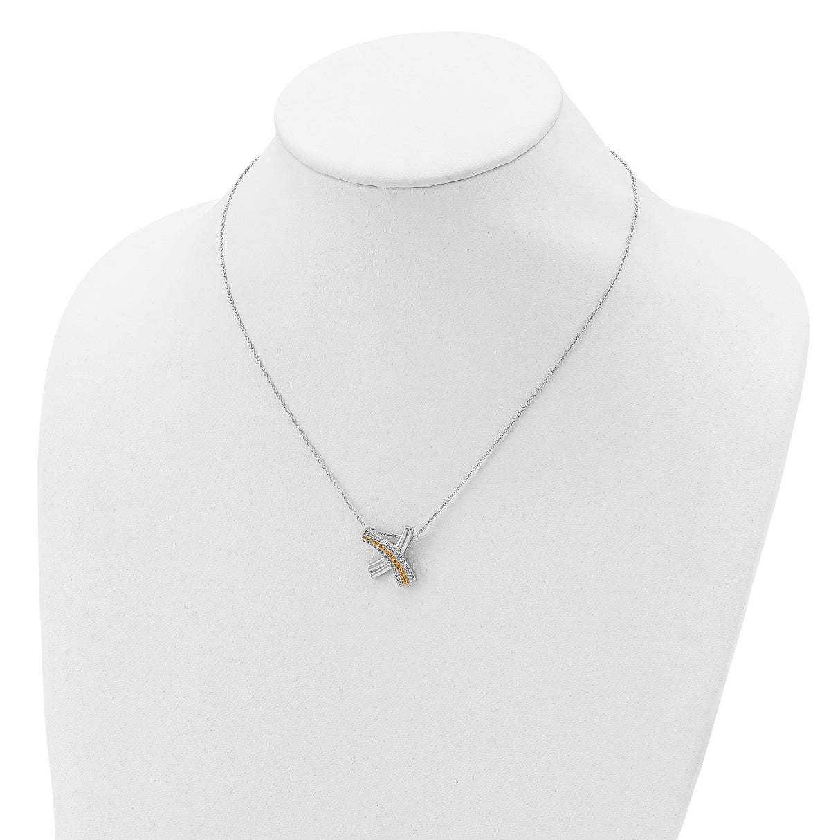 Sealed With a Kiss 18in Necklace Charm Pendant in Real 925 Sterling Silver