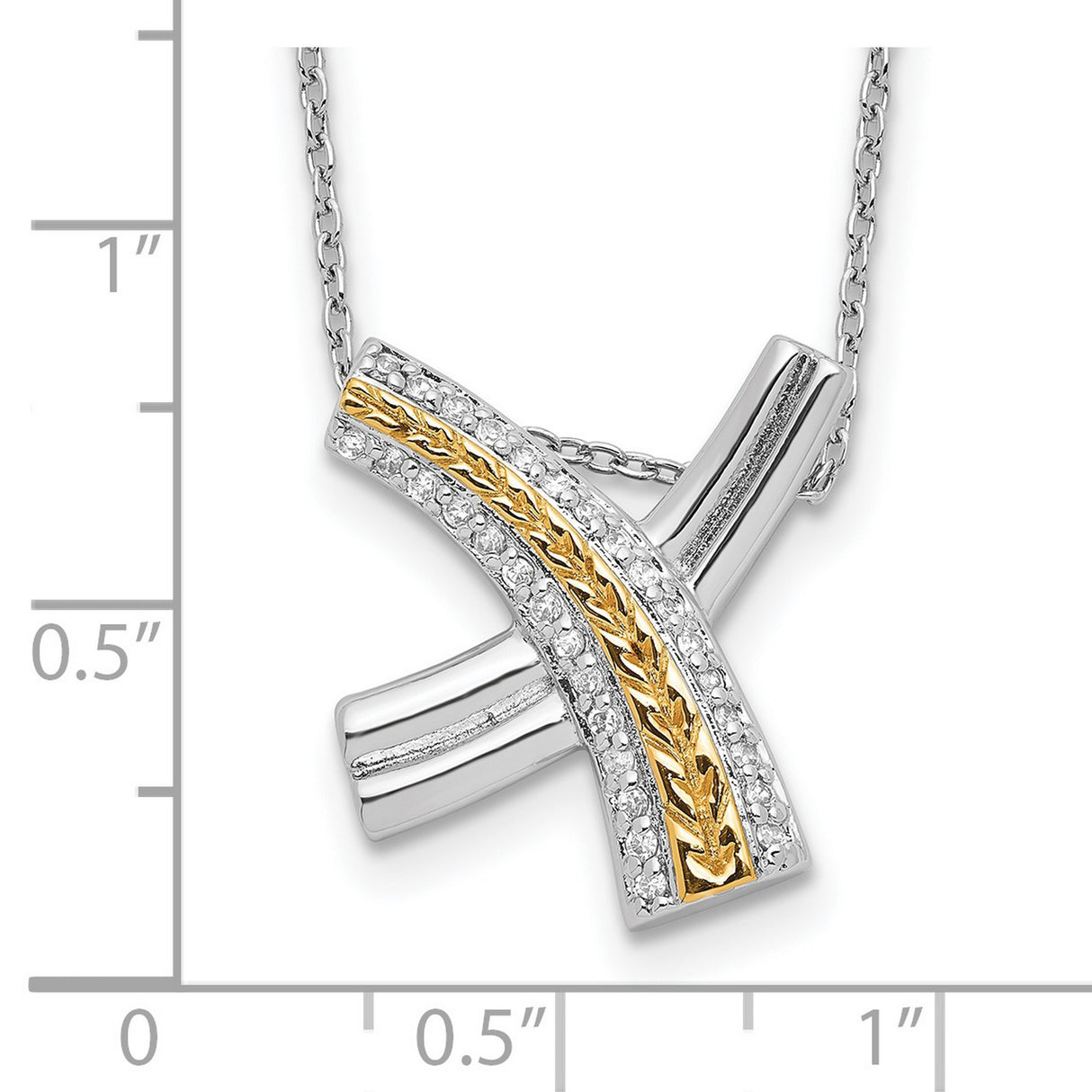 Sealed With a Kiss 18in Necklace Charm Pendant in Real 925 Sterling Silver