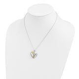 I Love You More Each Day Heart 18 inch Necklace with Poem Card Charm Pendant in Real 925 Sterling Silver