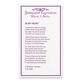 CZ In My Heart Double Hear 18 inch Necklace with Poem Card Charm Pendant in Real 925 Sterling Silver