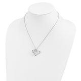 Mother A Part of My Heart 18 Inch Necklace Charm Pendant in Real 925 Sterling Silver