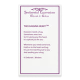 The Hugging Heart 18in Necklace Charm Pendant in Real 925 Sterling Silver