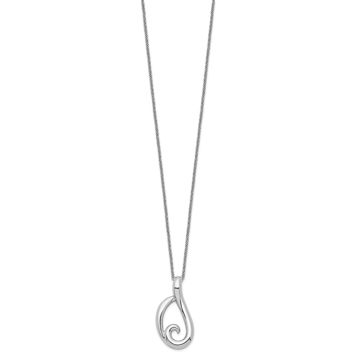 Friendship 18in Necklace Charm Pendant in Real 925 Sterling Silver